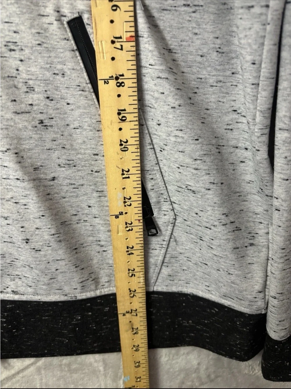 Banana Republic Sweater Mens XL Bomber Jacket Gray Black Full Zip Knit
